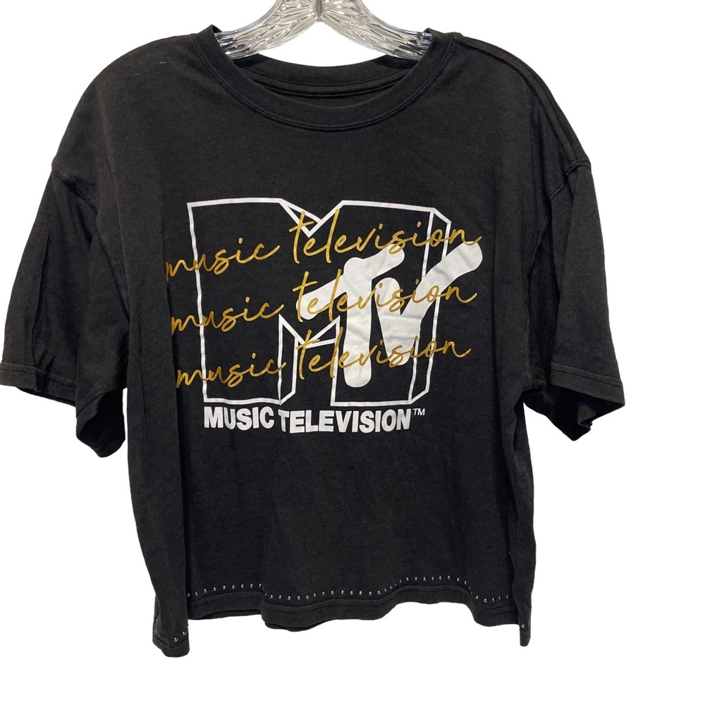 MTV Charcoal Logo Tee